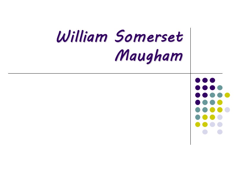 William Somerset Maugham